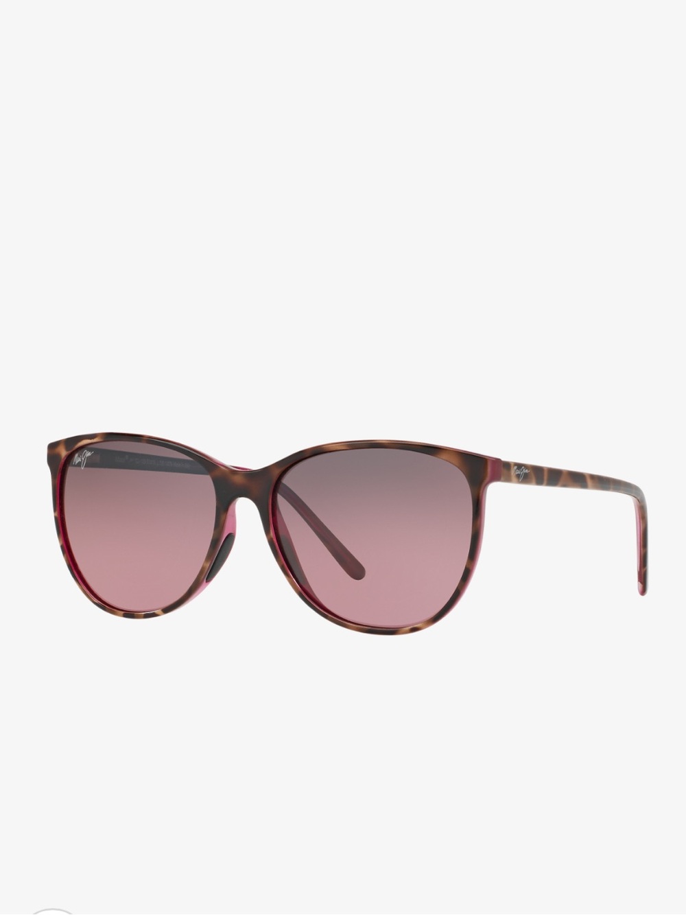 Maui Jim Ocean Polarized Cat Eye Sunglasses Tortoise Raspberry 723
